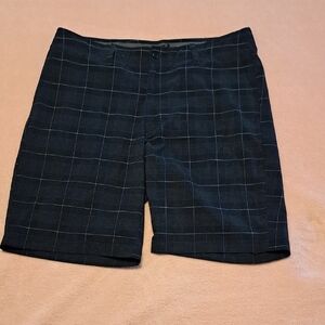 Grand Slam Black Plaid Men's Shorts